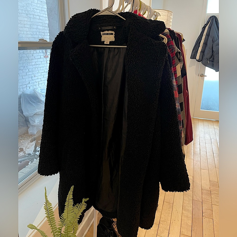 Black Sherpa Coat